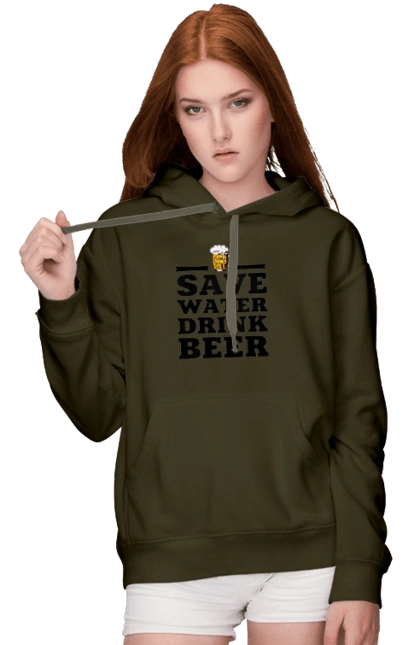 Save water, drink beer (black)