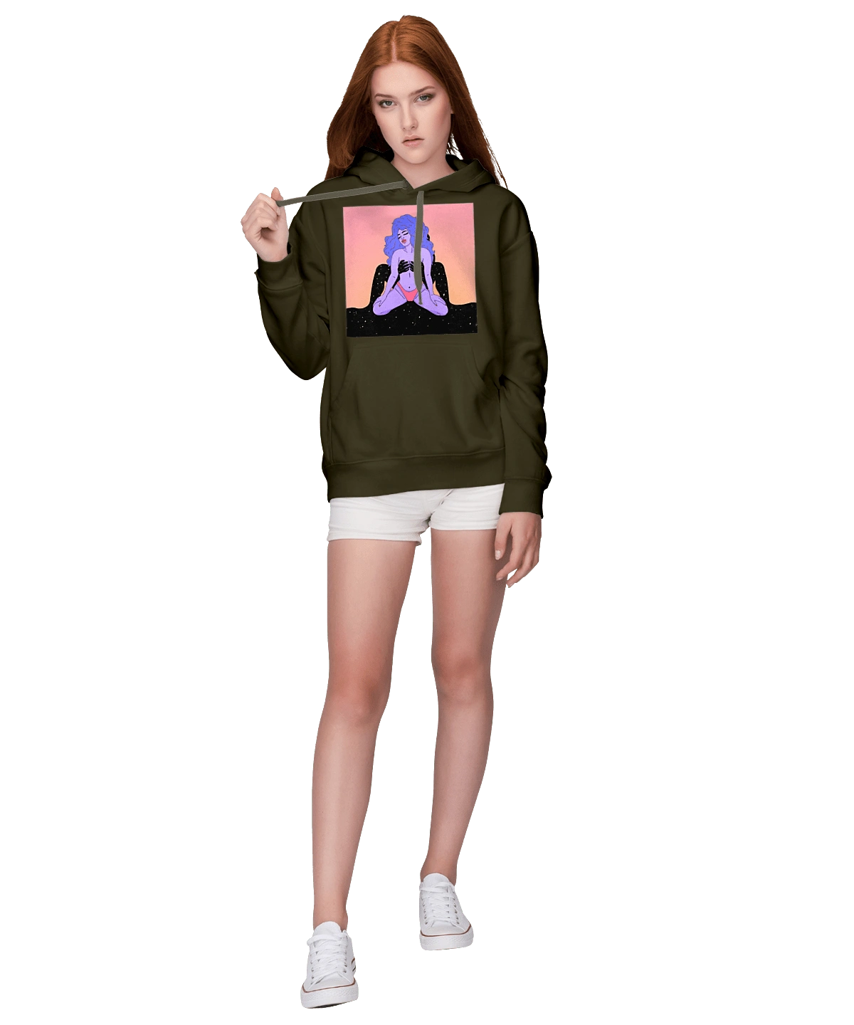 Purple Girl In Panties