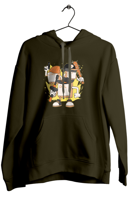 Жіноче худі з принтом "Ctrl alt del Програмерський екшен". 404, andoid, aws, backend, c++, cloud, css, data, dev, devops, frontend, geek, git, github, go, golang, google, hacker, html, ios, java, javascript, jquery, js, linux, nodejs, php, python, react, science, script, web, геймер, гік, дата, клавіши, код, компьютер, лінукс, мова, облако, пайтон, пингфин, программист, програмування, талисман, хакер. 2070702