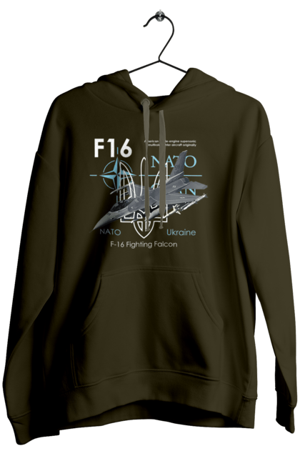 Женское худи с принтом F16. F16, nasams, zuzana, гаубица, два герба, залужный, сюзанно. 2070702