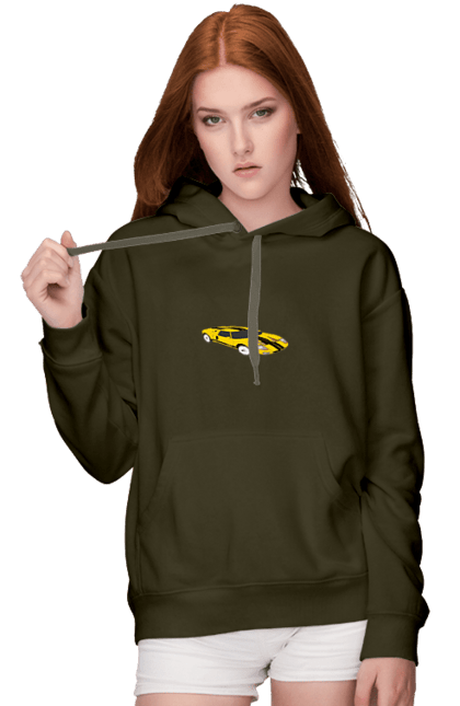 Women`s hoodie with prints Auto. Auto, house, race, speed, sports car. 2070702