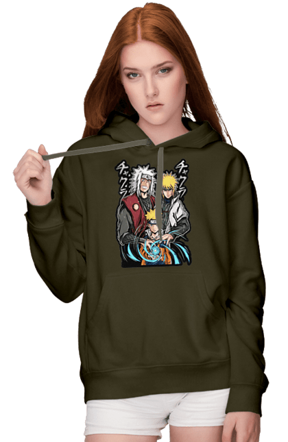 Women's hoodie with prints Naruto. Anime, character, manga, naruto, ninja, tv series. 2070702