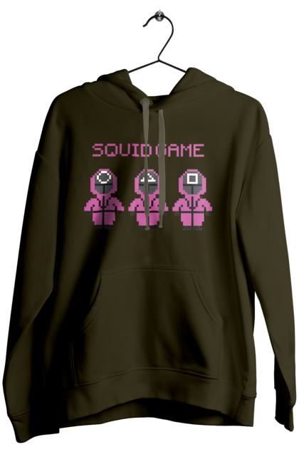 Жіноче худі з принтом "Гра в кальмара". Netflix, squid game, гра в кальмара, нетфлікс, охоронець, серіал. 2070702