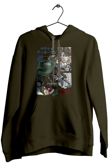 Women's hoodie with prints Attack on Titan Levi. Ackerman, anime, attack on titan, levi, manga, shingeki no kyojin, survey corps. 2070702