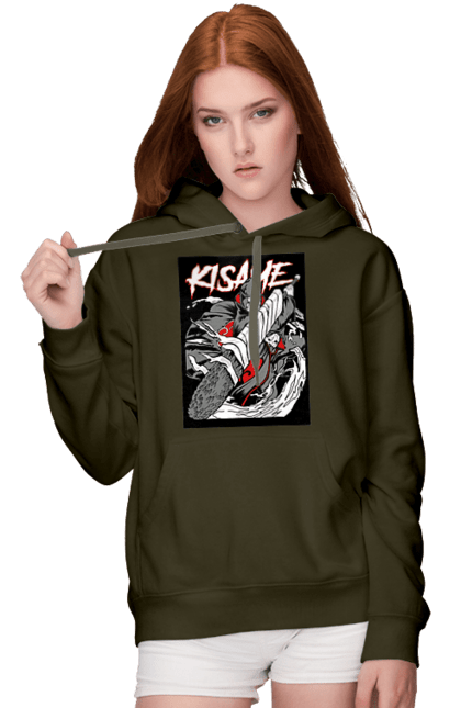 Women's hoodie with prints Naruto. Anime, character, kisame hoshigaki, manga, naruto, ninja, tv series. 2070702