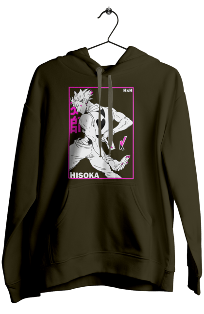 Women's hoodie with prints Hunter x Hunter Hisoka. Anime, antagonist, character, hisoka, hunter x hunter, manga. 2070702