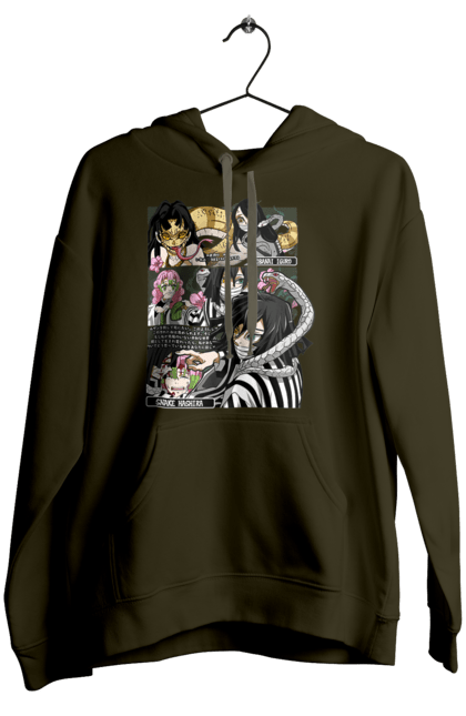 Женское худи с принтом Клинок Рассекающий Демонов Обанай. Demon slayer, kimetsu no yaiba, manga, obanai iguro, аниме, игуро, истребитель демонов, обанай, обанай игуро, обанай ігуро. 2070702