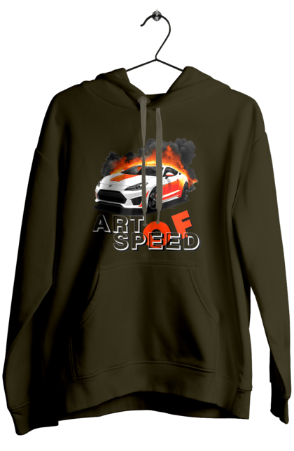Women`s hoodie with prints Speed. Auto, automobile, car, race, speed. 2070702