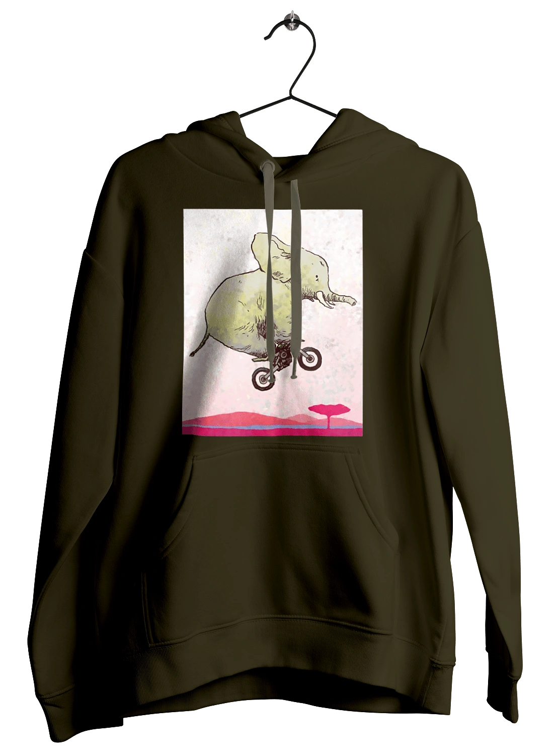 Elephant On A Motorcycle