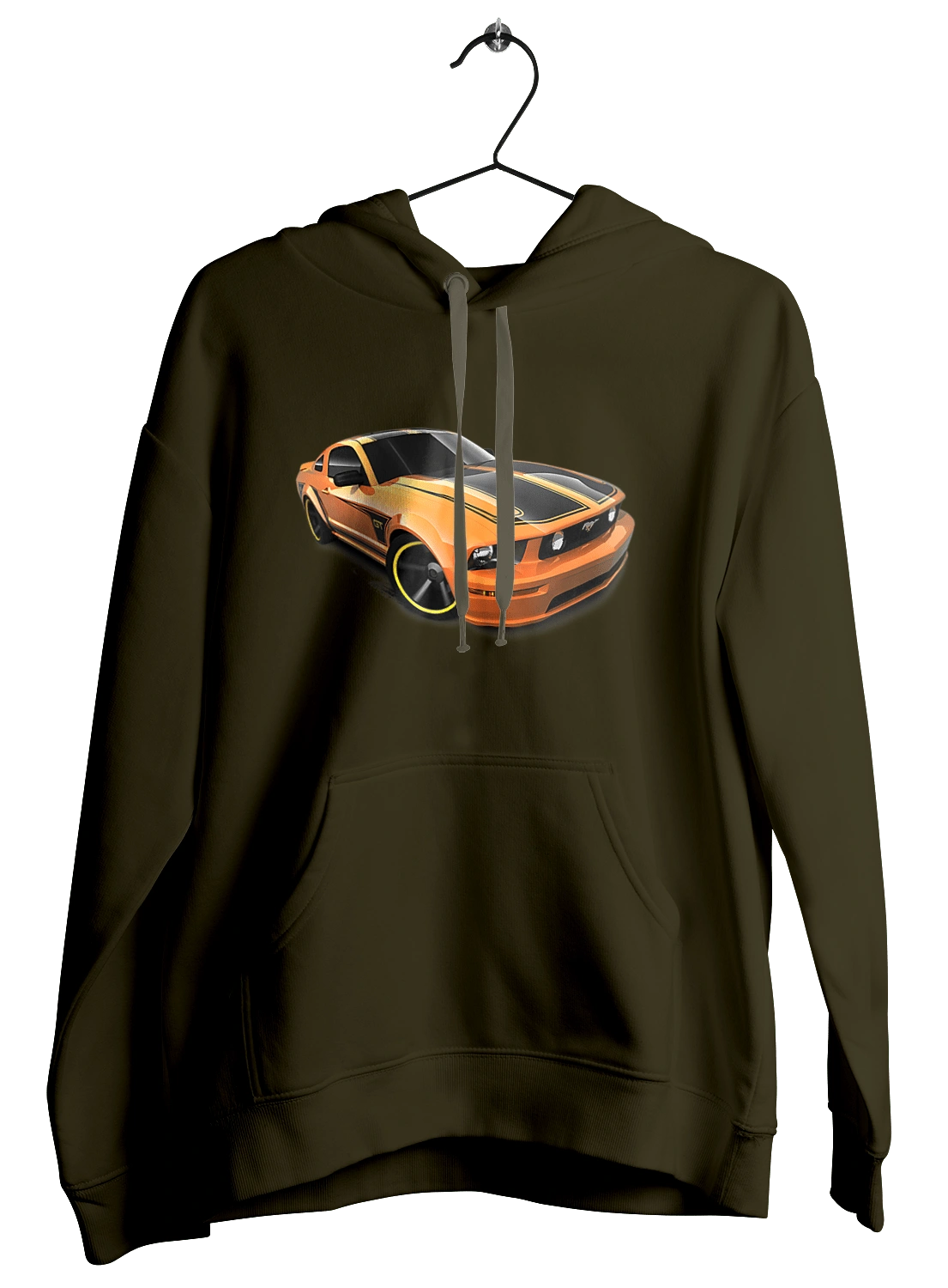 Orange, high speed car