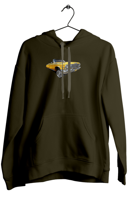 Women`s hoodie with prints Car. Car, chevrolet, classic, impala, lowrider. 2070702