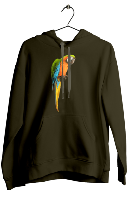 Women`s hoodie with prints Just A Parrot. Birdie, parrot. 2070702