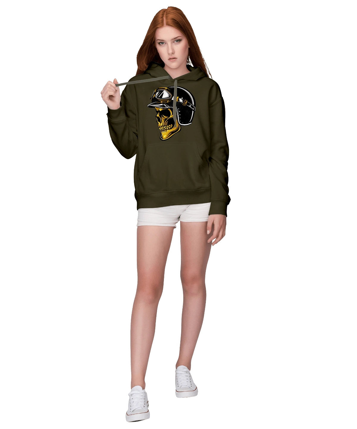 Череп в мотошлеме