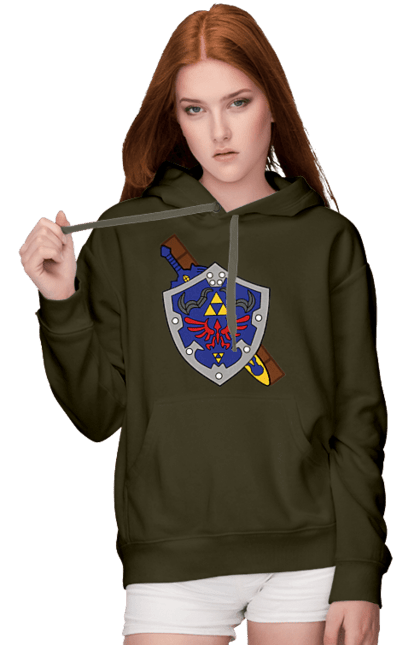 Women's hoodie with prints The Legend of Zelda. Action movie, adventure, arcade, game, legend of zelda, nintendo, quest, shigeru miyamoto, video game, zelda. 2070702