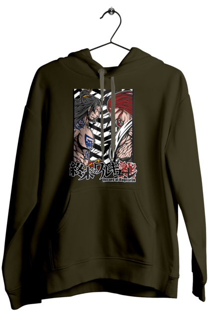 Women's hoodie with prints Record of Ragnarok Thor vs Lu Bu. Anime, comics, lu bu, manga, netflix, record of ragnarok, thor. 2070702