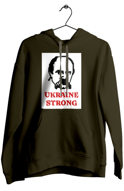 Женское худи с принтом Тарас Шевченко. Бавовна, війна, герб, доброго вечора, зсу, прапор україни, русский военный корабль, тарас, тарас шевченко, шевченко. 2070702