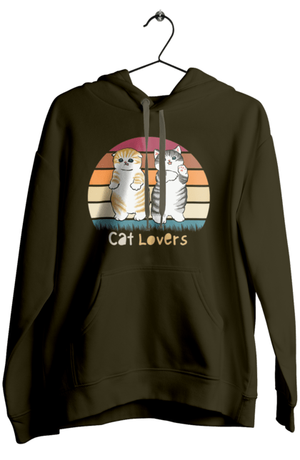 Women's hoodie with prints Cat Lovers. Animal, animal lover, cat, cat lover, cat lover gift, cat lovers, cats, cute, kitten. 2070702