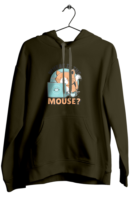 Women`s hoodie with prints Where is the mouse?. Aitі, angular, c, code, css, html, humor, it, it specialist, javascript, jquery, koduvati, php, proger, programmer, programmers, python, react, svelt, type programmer, vue, you. 2070702