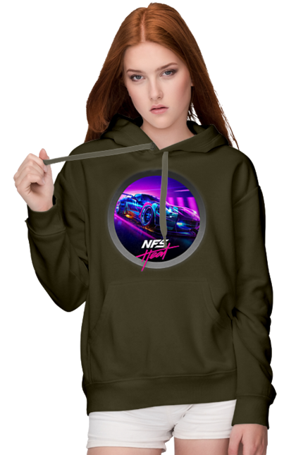 Women`s hoodie with prints Need for speed Heat. Heat, need, need for speed, nfs, speed, unbound. 2070702