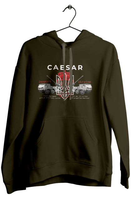 Women`s hoodie with prints Caesar. Caesar, himars, weapon, zaluzhny. 2070702