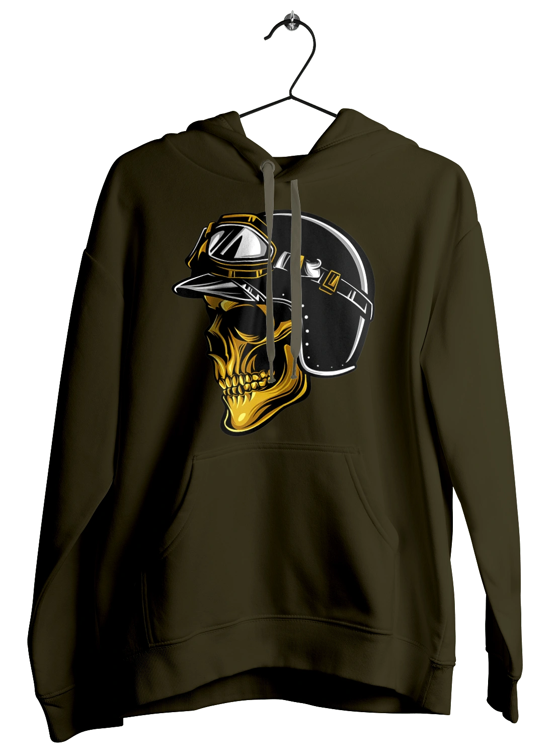 Череп в мотошлеме