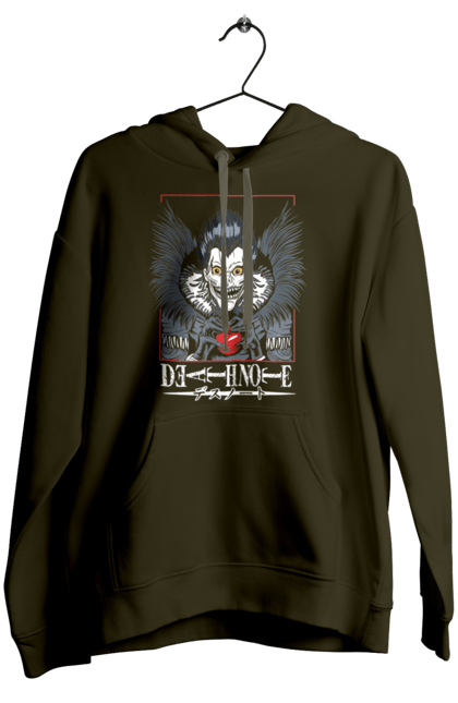 Women's hoodie with prints Death note Ryuk. Anime, death note, god of death, kira, manga, ryuk, shinigami. 2070702