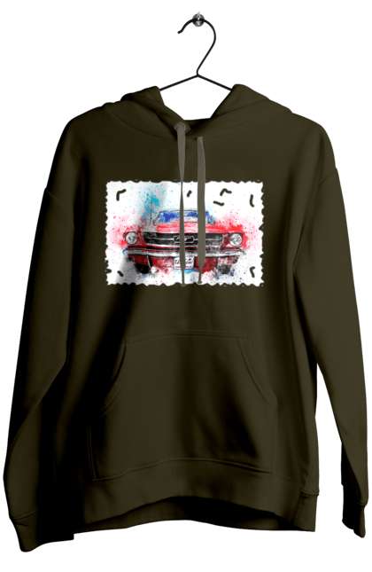 Women`s hoodie with prints Mustang car. Car, donations, help, horse, mustang, mustang car, paypal, road, ukraine, wheel. 2070702