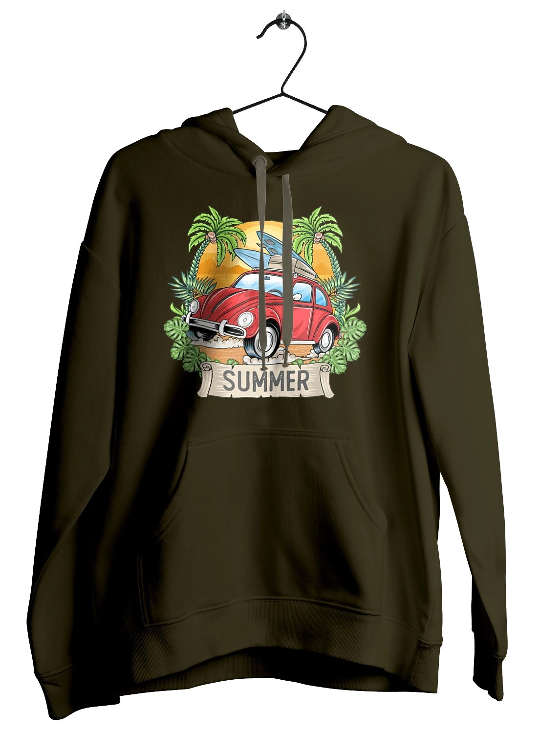 Summer, Car And Palm Trees