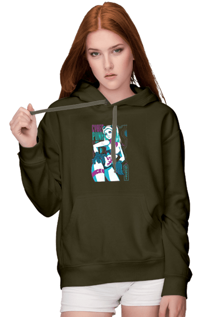 Women`s hoodie with prints Cyberpunk: Edgerunners Rebecca. Anime, cd project, cyberpunk, edgerunners, game, netflix, rebecca, video game. 2070702