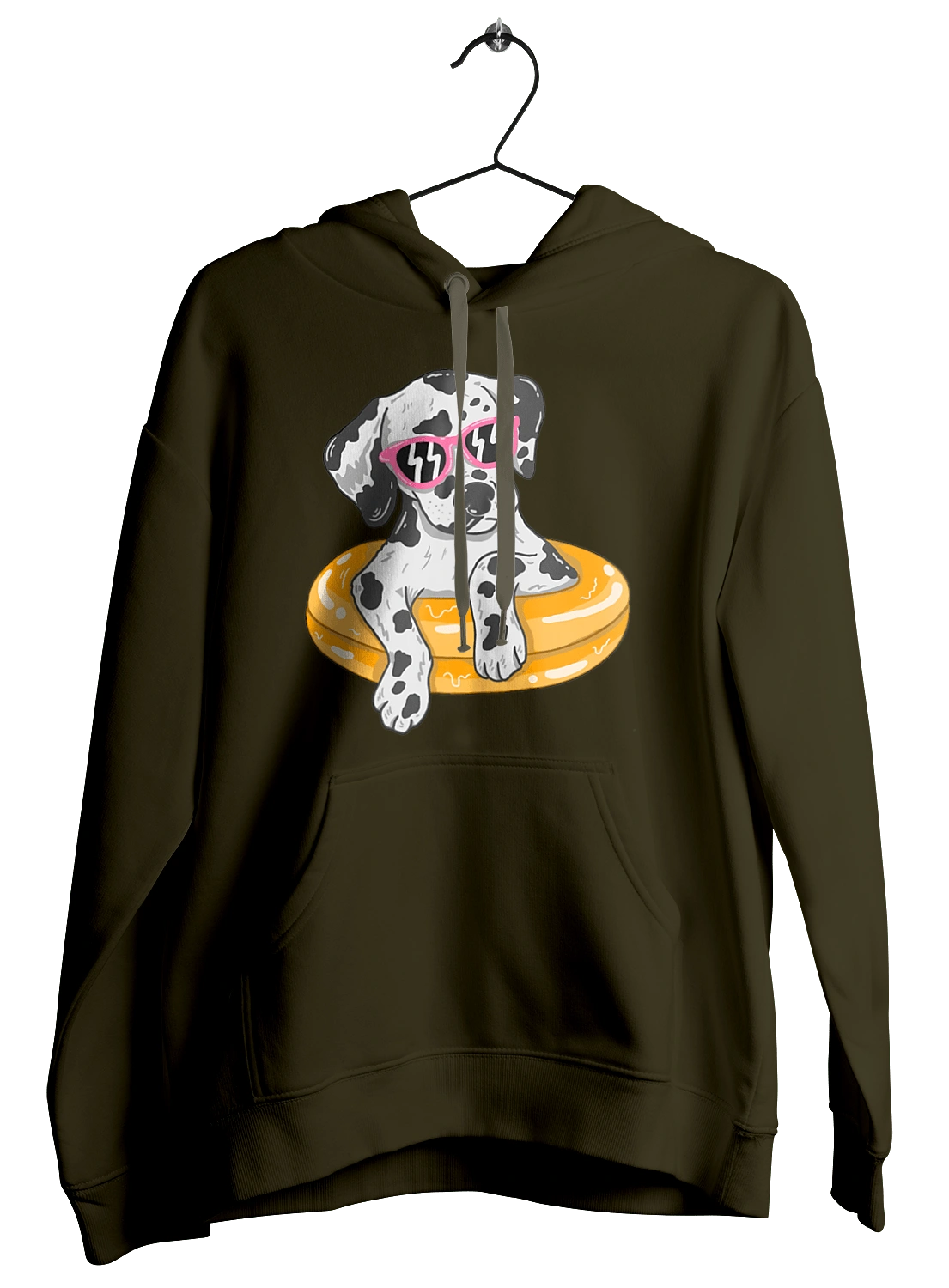 Dalmatian Swims In A Circle