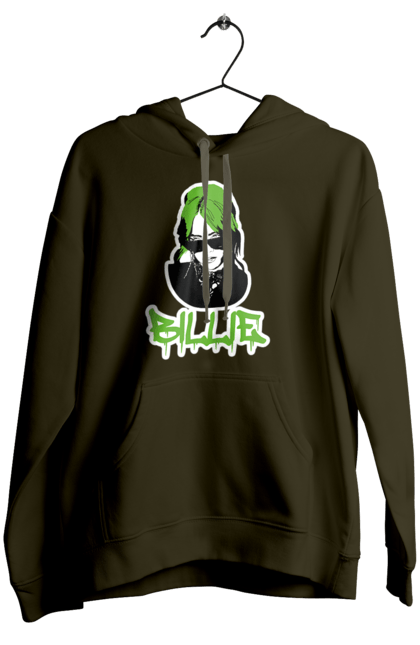 Жіноче худі з принтом "Billie Eilish". Активістка, біллі айліш, мизукант, права, співачка, тварини. 2070702