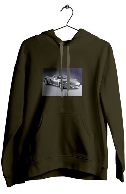 Women`s hoodie with prints Auto.2. Auto, color image, compartment, photo, sports car. 2070702