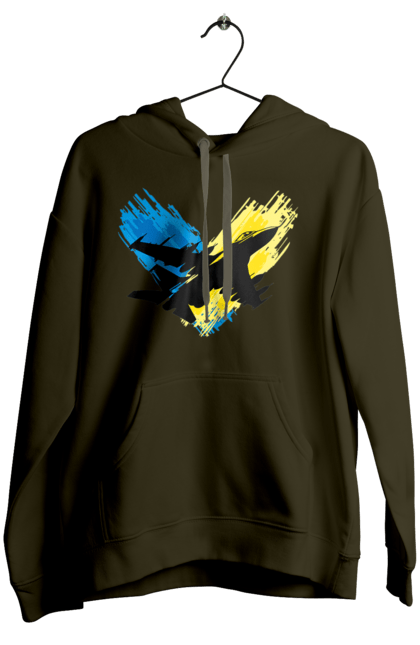 Жіноче худі з принтом "Літак F 16". З прапором, зсу, літак, літак f16, патріотична, прапор, ф16. 2070702