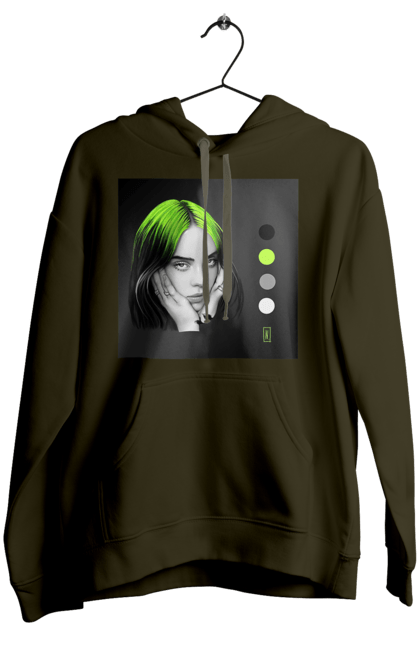 Жіноче худі з принтом "Біллі Ейліш". Біллі, біллі ейліш, ейліш. 2070702