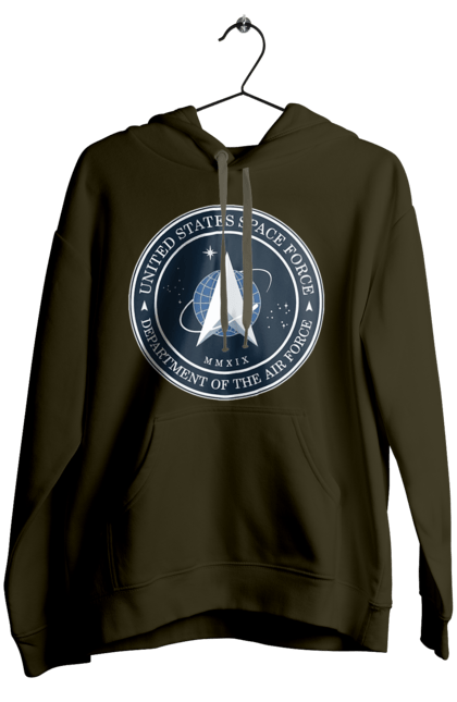 Жіноче худі з принтом "Космічні сили США". Emblem, political, politics, space, space force, space travel, united states, ussf, космічні сили, космічні сили сша. 2070702