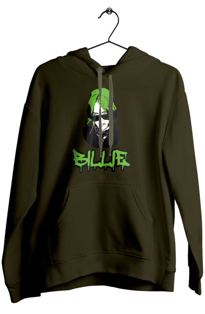 Жіноче худі з принтом "Billie Eilish". Активістка, біллі айліш, мизукант, права, співачка, тварини. 2070702