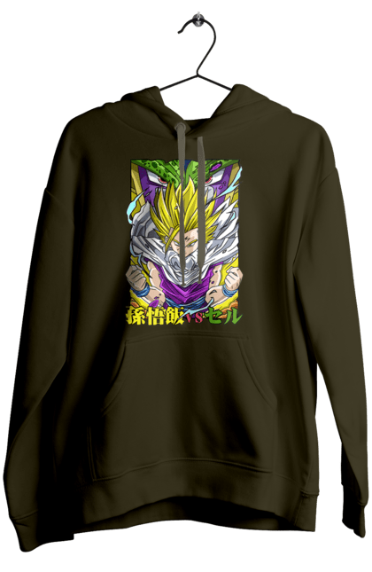 Women`s hoodie with prints Dragon Ball Gohan. Anime, dragon ball, gohan, goku, manga, tv series, vegeta. 2070702