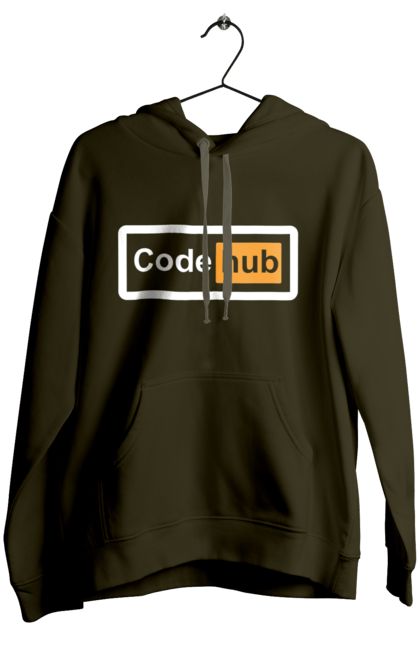 Women`s hoodie with prints Code hub. Code, code hub, developer, git hub, it specialist, java, javascript, php, programmer, python. 2070702