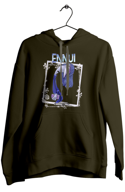 Women's hoodie with prints Inside Out Ennui. Cartoon, emotions, ennui, inside out, pixar. 2070702