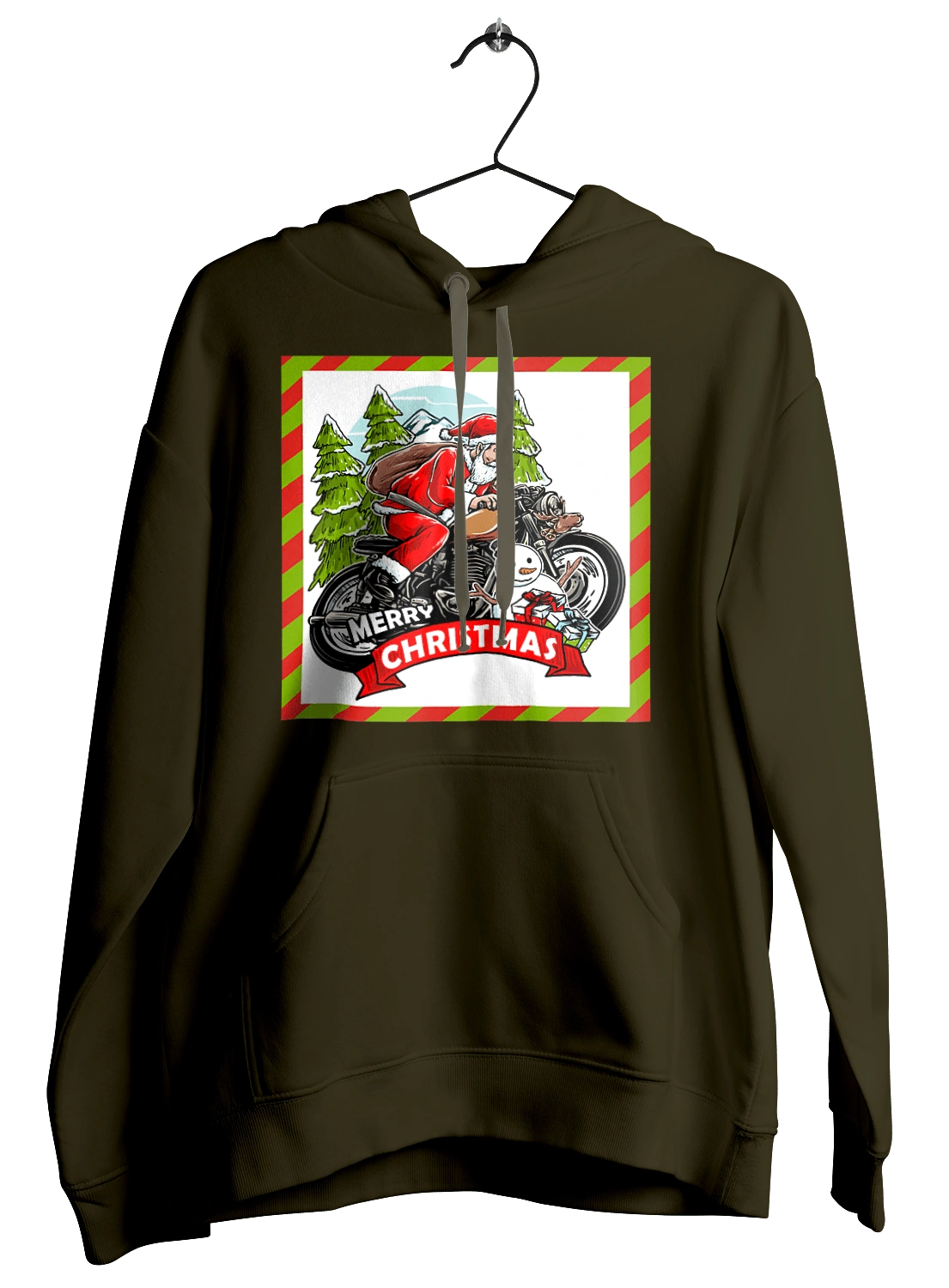 Santa on a motorcycle