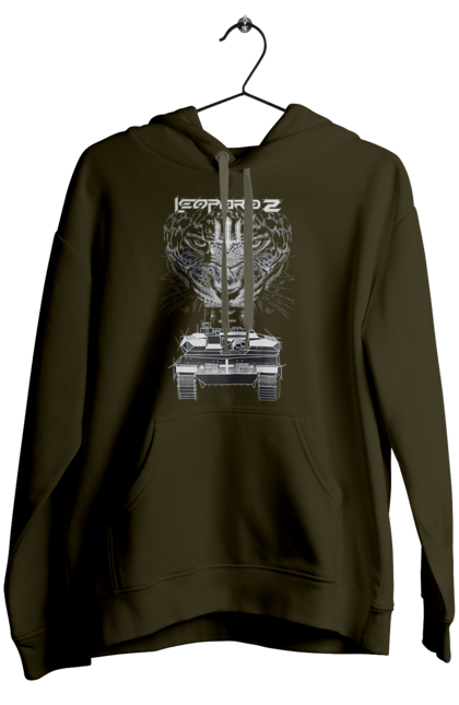 Жіноче худі з принтом "Леопард 2". Зсу, леопард, леопард 2, танк, танк леопард 2. 2070702