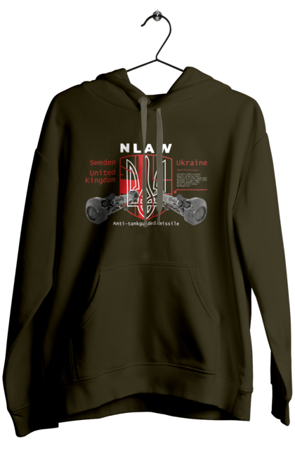 Жіноче худі з принтом "NLAW". Caesar, himars, nlaw, patriot, weapon, zaluzhny. 2070702