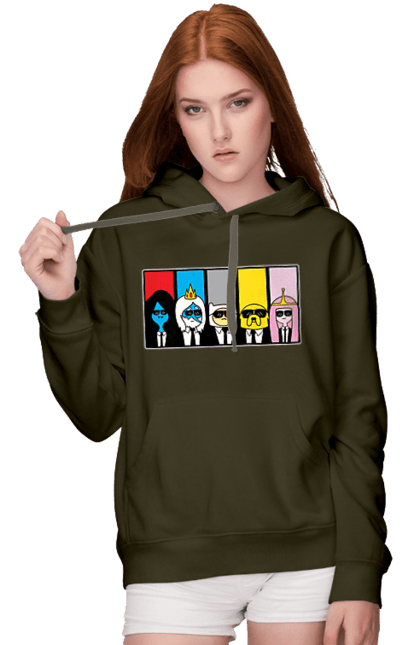 Women's hoodie with prints Adventure Time. Adventure time, animated series, cartoon network, land of ooo, tv series. 2070702