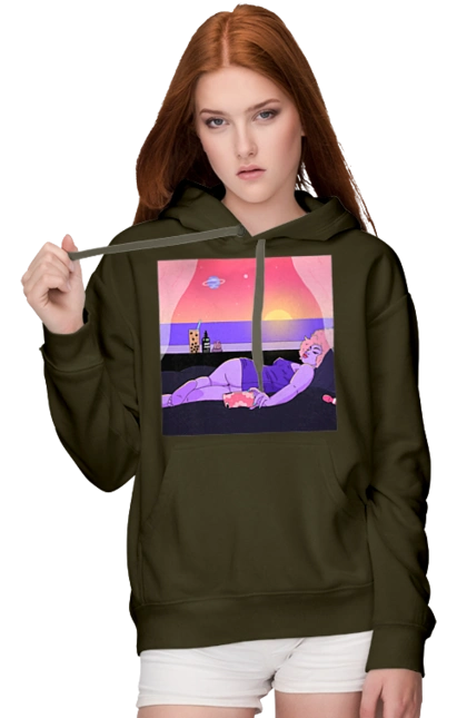 Purple Girl On Vacation