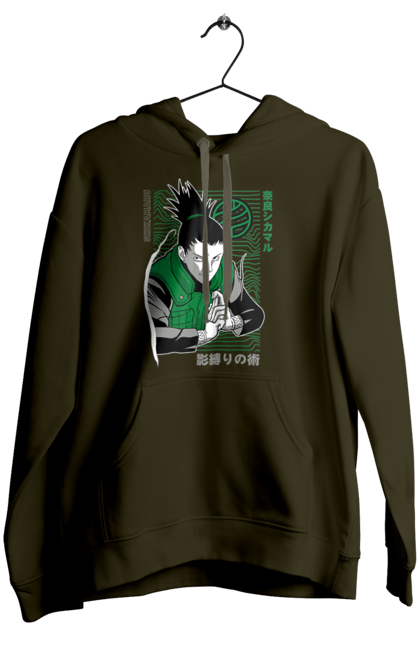 Women's hoodie with prints Shikamaru. Anime, manga, naruto, shikamaru, shikamaru nara. 2070702