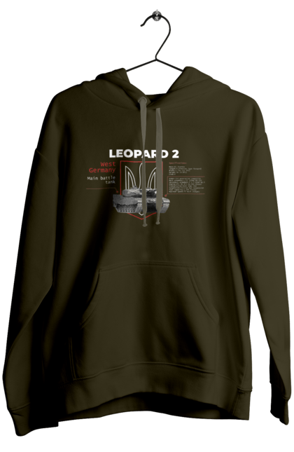 Жіноче худі з принтом "Leopard 2 англійська". Leopard 2, залужний, зброя, танк. 2070702