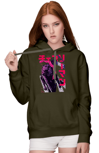 Women's hoodie with prints Chainsaw Man. Anime, chainsaw man, demon, denji, manga, pochita, shonen. 2070702