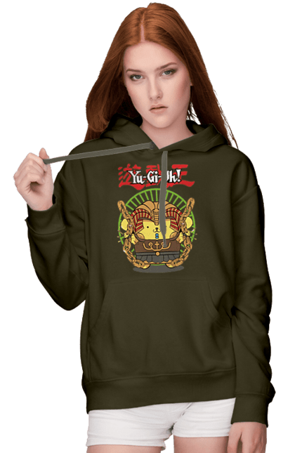 Women's hoodie with prints Yu Gi Oh! Pompompurin. Brand, character, hello kitty, pompompurin, yu gi oh, yugio. 2070702