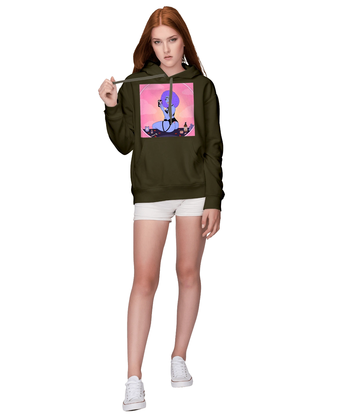 Фіолетова Дівчина Фото У Дзеркалі