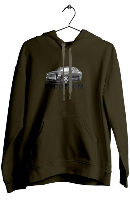 Жіноче худі з принтом "Рнолс ройс". Авто, автомобіль, люкс клас, ролс ройс, седан, фантом. 2070702